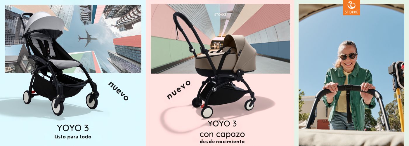 cochecito stokke yoyo 3 con capazo desde nacimiento